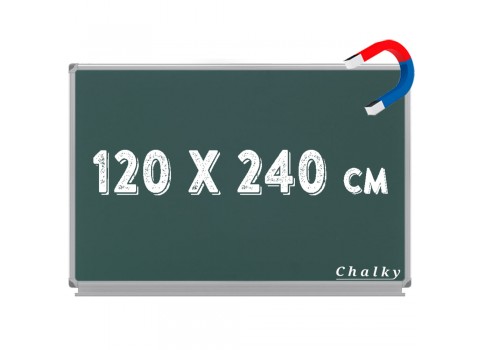 Chalky Manyetik Kara Tahta Yeşil Yüzey 120x240 cm